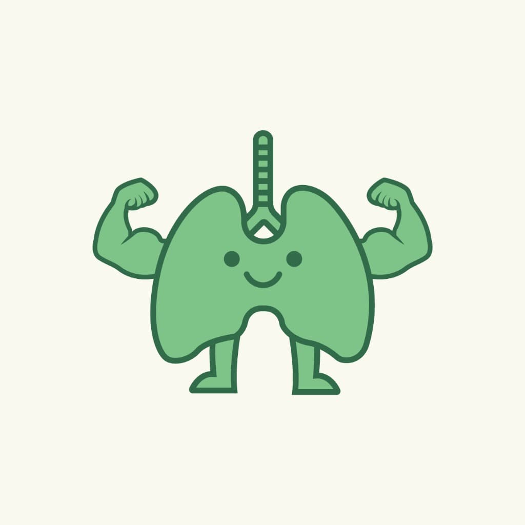 Strong Lungs Mascot